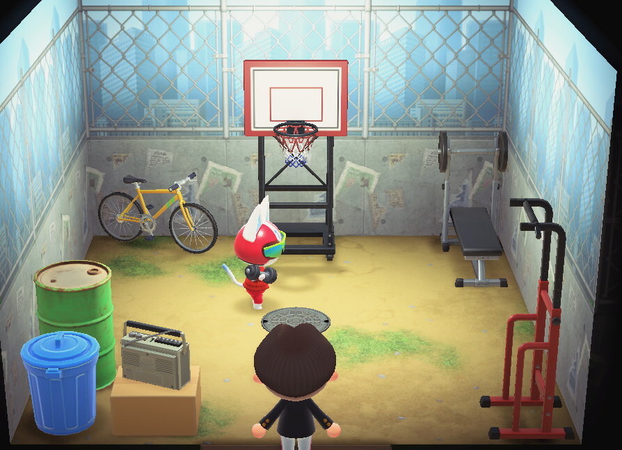 Animal Crossing: New Horizons Gatomán Casa Interior